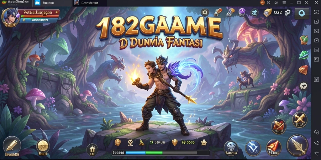 Antarmuka game Petualangan yang menarik dalam 182GAME.
