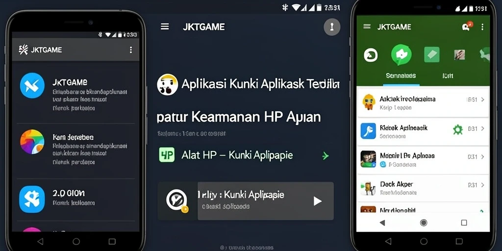 Antarmuka pengguna JKTGAME yang intuitif dan mudah digunakan.