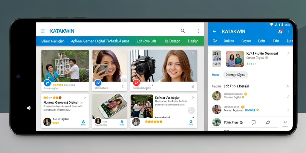 Tampilan antarmuka KATAKWIN untuk pengeditan gambar digital.